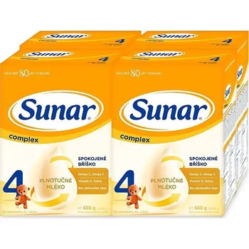 Kojenecká výživa Sunar Complex 4 batolecí mléko, 4× 600 g