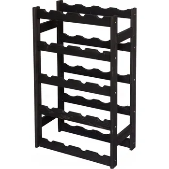 Stojan na víno Regál na víno dřevěný stojan na 20 lahví police VÝROBCE