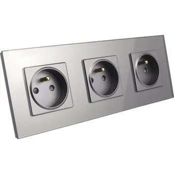 Elektrická zásuvka Elektrická Zásuvka B-line , šedá