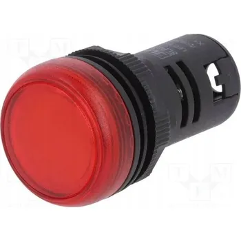 Svítilna LED svítilna jednodílná, červená, 230 VAC