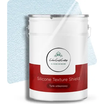 Omítka Silikonová omítka světle modrá 25 kg, zrnitost 1,5 mm, struktura "kůra"