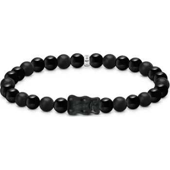 Náramek Thomas Sabo A2204-017-11-L17 Bead - náramek with black goldbears silver