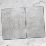 Skleněné kuchyňské desky na krájení s grafikou Výrazný beton 40x52 a 30x52