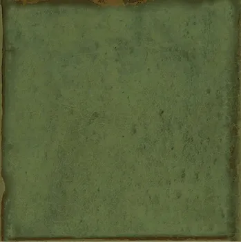 EBS Tonalite Alchimia Obklad 15x15 cm Olive – Lesklý rustikální obklad olivově zelená majolika