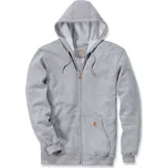 CARHARTT ZIP HOODED SWEATSHIRT HEATHER GREY Velikost: M