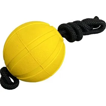 Hračka pro psa BAFPET Míček FOAM se šňůrkou žlutý - Žlutá