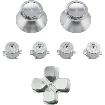 Hra pro PlayStation Sada hliníkových tlačítek pro PS4 DualShock 4 Barva: stříbrná