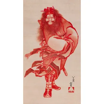 Plakát Plakát, Obraz - Red Shōki, the Demon Queller (1847), Katsushika Hokusai