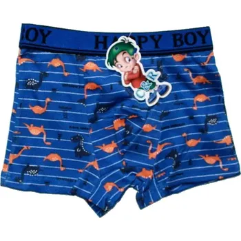 Chlapecké bambusové trenýrky motiv dinosauři pro malé kluky 8806 modré