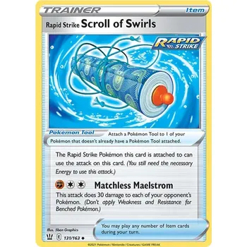Karetní hra Rapid Strike Scroll of Swirls 131/198 - Battle Styles Typ karty: Reverse Holo