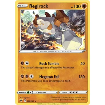 Sběratelská karetní hra Regirock 089/185 - Vivid Voltage Typ karty: Reverse Holo