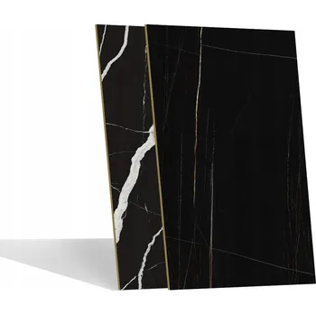 Obklad WPC OBKLADOVÉ PANELY NA STĚNU, DEKORATIVNÍ DESKY IMITACE UHLÍ 280x110 CM TMAVÝ MRAMOR TL. 5 MM