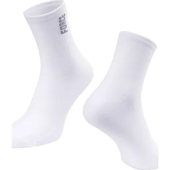 ponožky FORCE COLOUR krátké, bílé L-XL/42-46