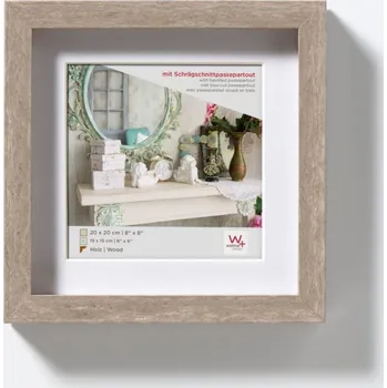 Fotoalbum WALTHER STOCKHOLM 3D rám 20x20, šedý