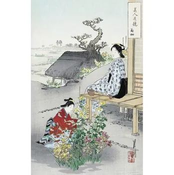 Plakát Plakát, Obraz - The Chrysanthemums, Ogata Gekko