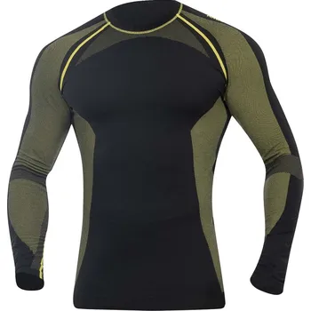 Bezešvé funkční tričko s dlouhým rukávem ARDON® AKREC černo-žlutá S černá 2XL