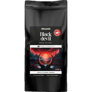 Káva 4Swiss Kávová zrna Black Devil čerstvě pražená 1 kg