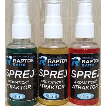 Návnadové aroma Raptor Baits SPREJ – Aromatický atraktor 50 ml Jahoda