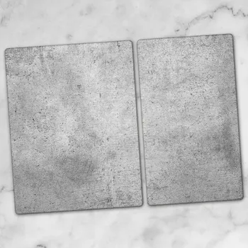 Obraz Tvrzené Skleněné Kuchyňské Desky s Grafikou Estetický Beton 40x52 a 30x52