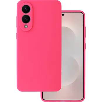 Pouzdro na mobilní telefon Zadní kryt Silicone Lite pro Samsung Galaxy S25 Edge fuchsiový