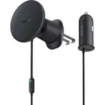 Magnetický držák Baseus do ventilační mřížky s nabíječkou USB-A 15W+25W černý