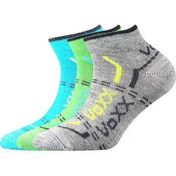 VOXX Ponožky dětské krátké slabé REXÍK 01 bavlněné MIX UNI (3&nbsp;páry) 35-38 113645