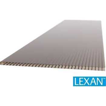 Průsvitná krytina Polykarbonátová deska LEXAN komorová 10 mm bronz 2UV Délka: 3500, Šířka: 1050