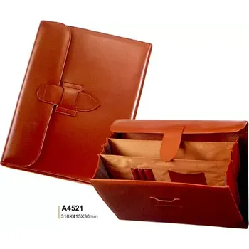 desky na sešit Aktovka hnědá koženka