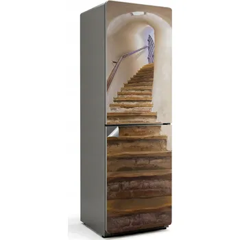 Fototapeta Samolepicí fólie na dveře lednice do kuchyně - Křivolaké schody v tunelu