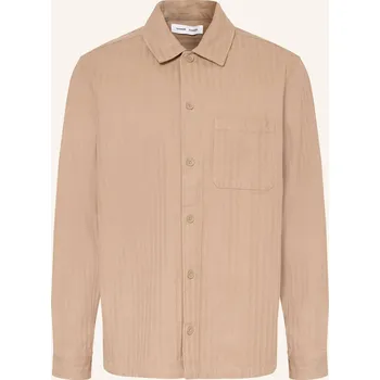 Pánská košile Samsøe Samsøe Pánská Svrchní Košile Sadamon, světle hnědá, 42