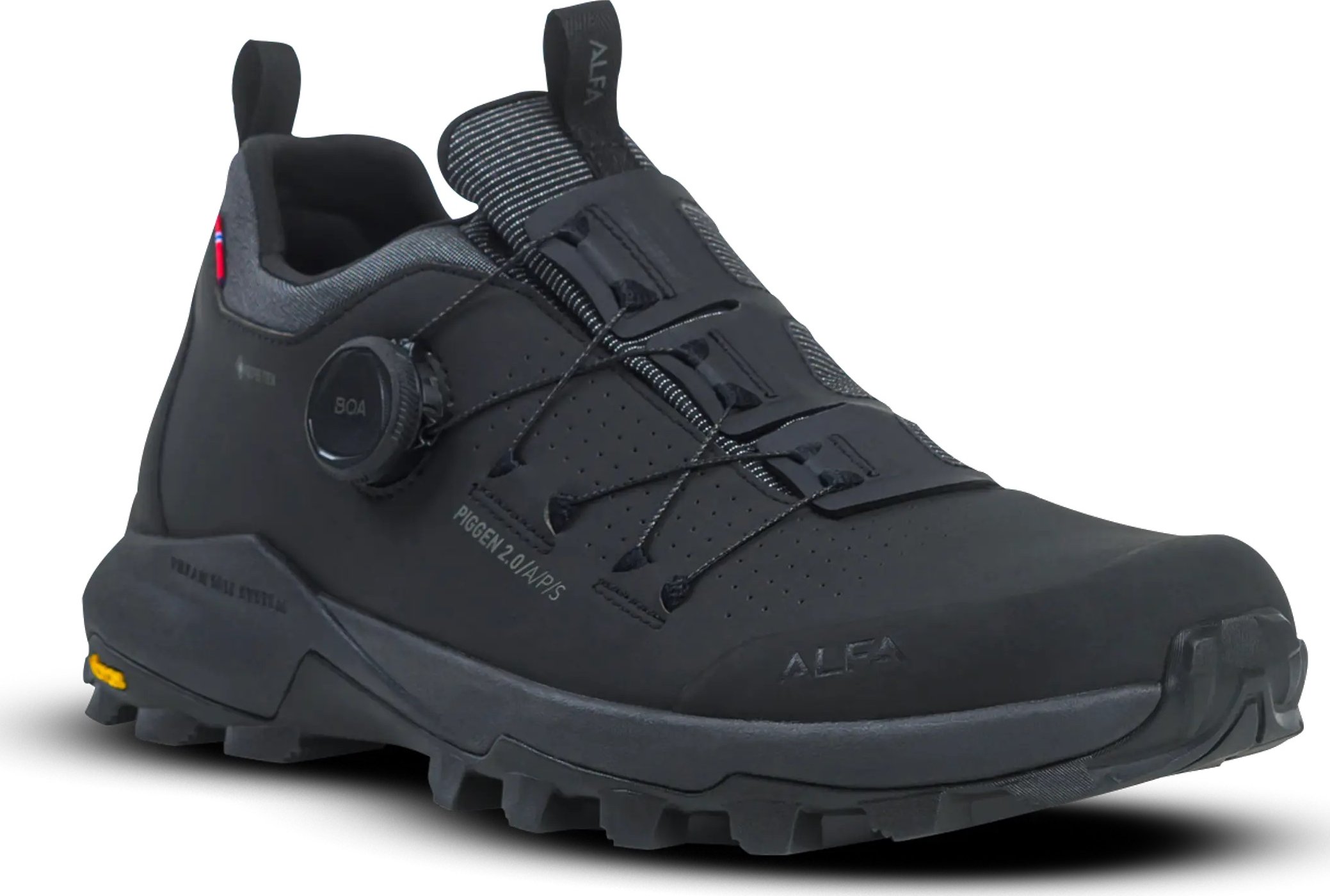 Pánská lehká bezúdržbová obuv Alfa Piggen 2.0 - Phantom Black Velikost: 45