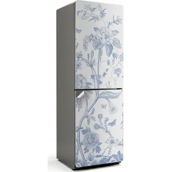 Fototapeta Samolepka na ledničku do bytu Samolepicí květinová ilustrace s hmyzem