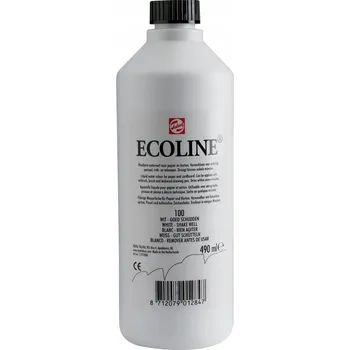 Vodová barva Tekutá akvarelová Barva Ecoline Talens 490 ml 100 bílá