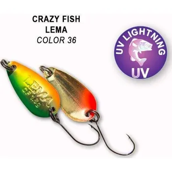 Umělá nástraha Plandavka Crazy Fish Lema 23mm 1,6g color 36