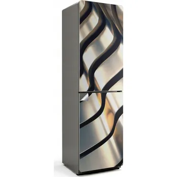 Fototapeta Designová Samolepka Samolepicí na Lednici Vlny metalické textury