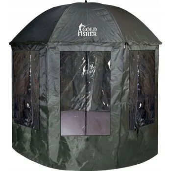 Slunečník Rybářský slunečník s plachtou JUKON 195 cm tmavě zelený