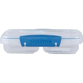 Dóza na potraviny Sistema Dělený svačinový box To Go Small Split se 2 oddíly 350 ml