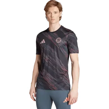 Pánský předzápasový fotbalový dres Adidas FC Bayern 25/26 černý