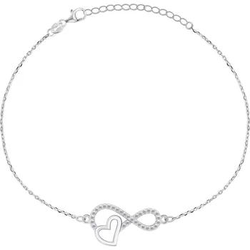 Náramek Brilio Silver Půvabný stříbrný náramek se zirkony BRC43W + 2 měsíce na vrácení zboží
