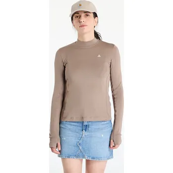 Pánské oblečení Tričko Nike ACG "Goat Rocks" Women's Dri-FIT ADV Long-Sleeve Top Mink Brown/ Summit White M