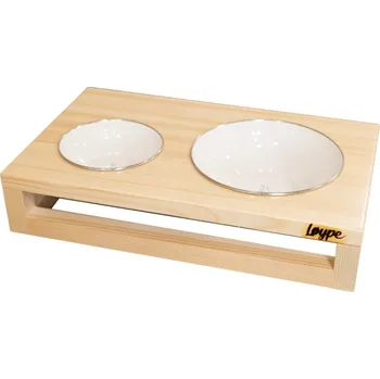 Obojek pro psa Løype Stojan na misky Cintal M - lakovaný