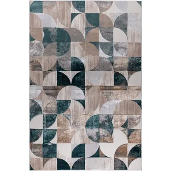 Koberec KOBEREC MODERNÍ BAREVNÝ DO OBÝVACÍHO POKOJE GEOMETRICKÝ MĚKKÝ MÓDNÍ VZOR 120x170cm