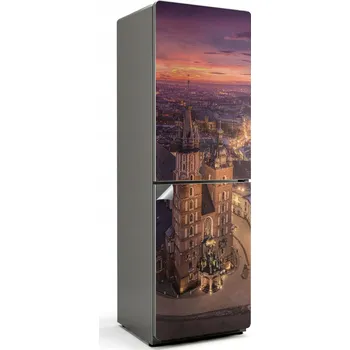 Fototapeta Samolepicí samolepka na ledničku Snadná Instalace Krakovská architektura v noci
