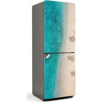 Fototapeta Samolepicí Nálepka s mikrokanálky pro odvod vzduchu - Pláž se stíny palem