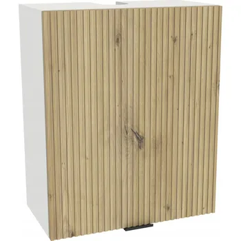 Kuchyňská skříňka Horní kuchyňská skříňka nad digestoř 60/72 VIGO Bílá čela RYFLA Dub Artisan