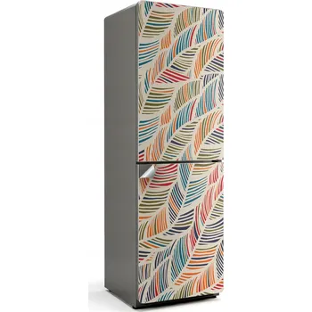 Fototapeta Ochranná samolepka na ledničku Samolepicí Fólie Vzor listů ve vlnách