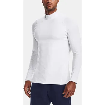 Pánské tričko Under Armour UA CG Armour Fitted Mock 1366066-100 Bílá XL
