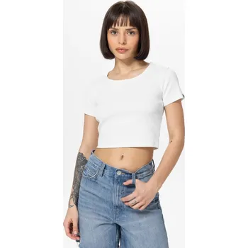 Dámské tričko PitBull West Coast - dámské triko CROPPED bílé L