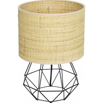 Lampička Stolní lampa Moonlight Ratan béžová, černá 60 W