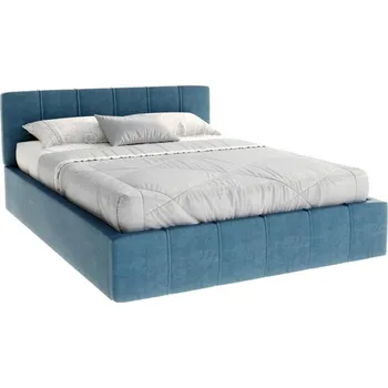 Postel Čalouněná postel FLORIDA 180x200 s kovovým zdvižným roštem TYRKYSOVÁ